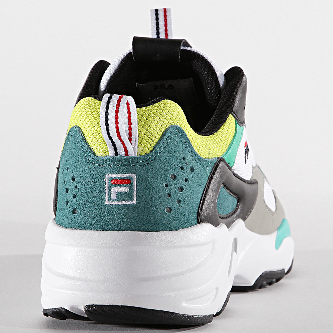 fila ray tracer white grey lime