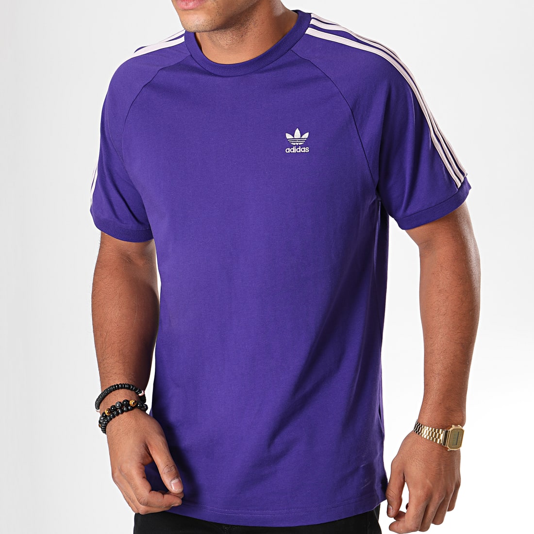 generally development of Moon Adidas Originals - Tee Shirt 3 Stripes EJ9685 Violet -  LaBoutiqueOfficielle.com