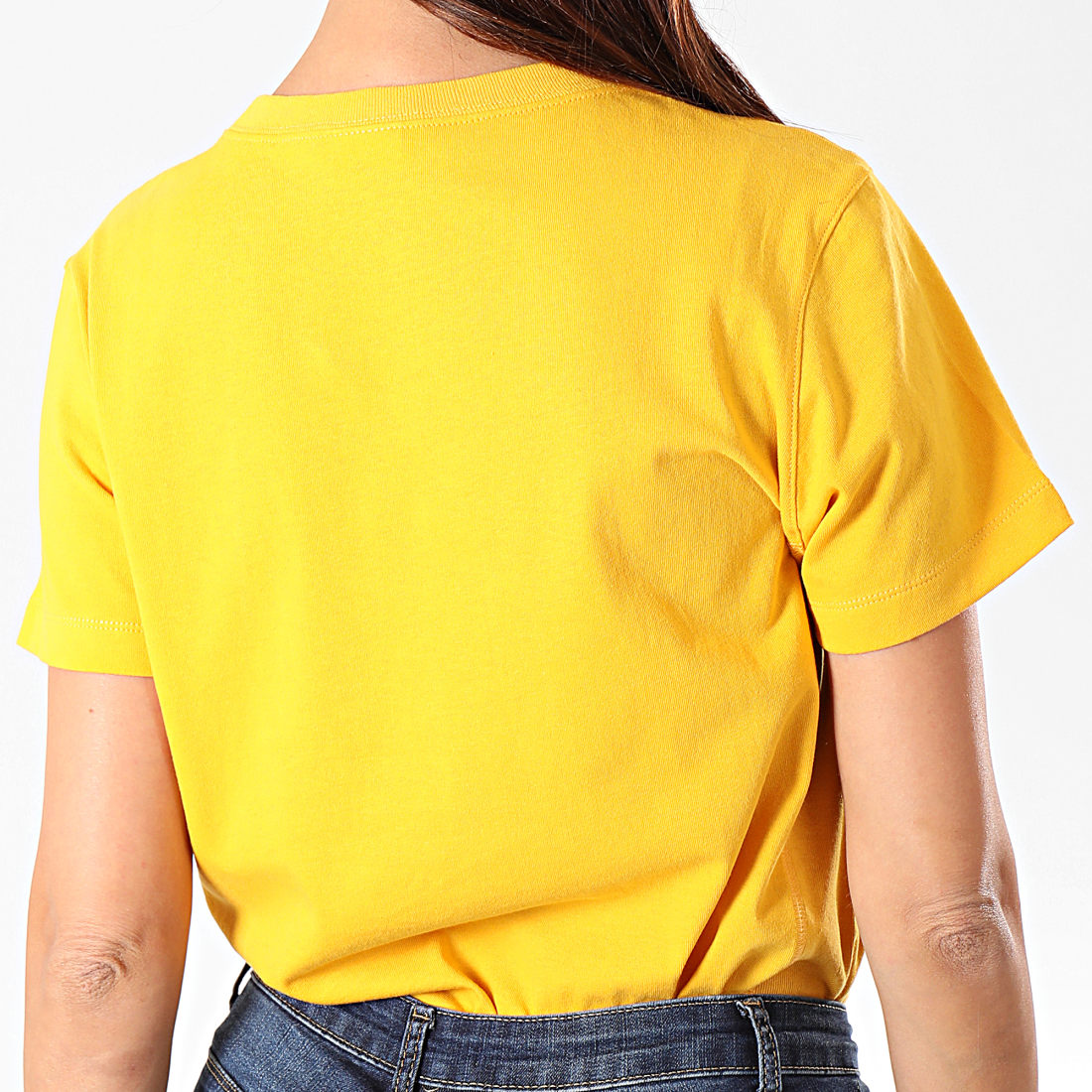 Champion Tee Shirt Slim Femme 112195 Jaune