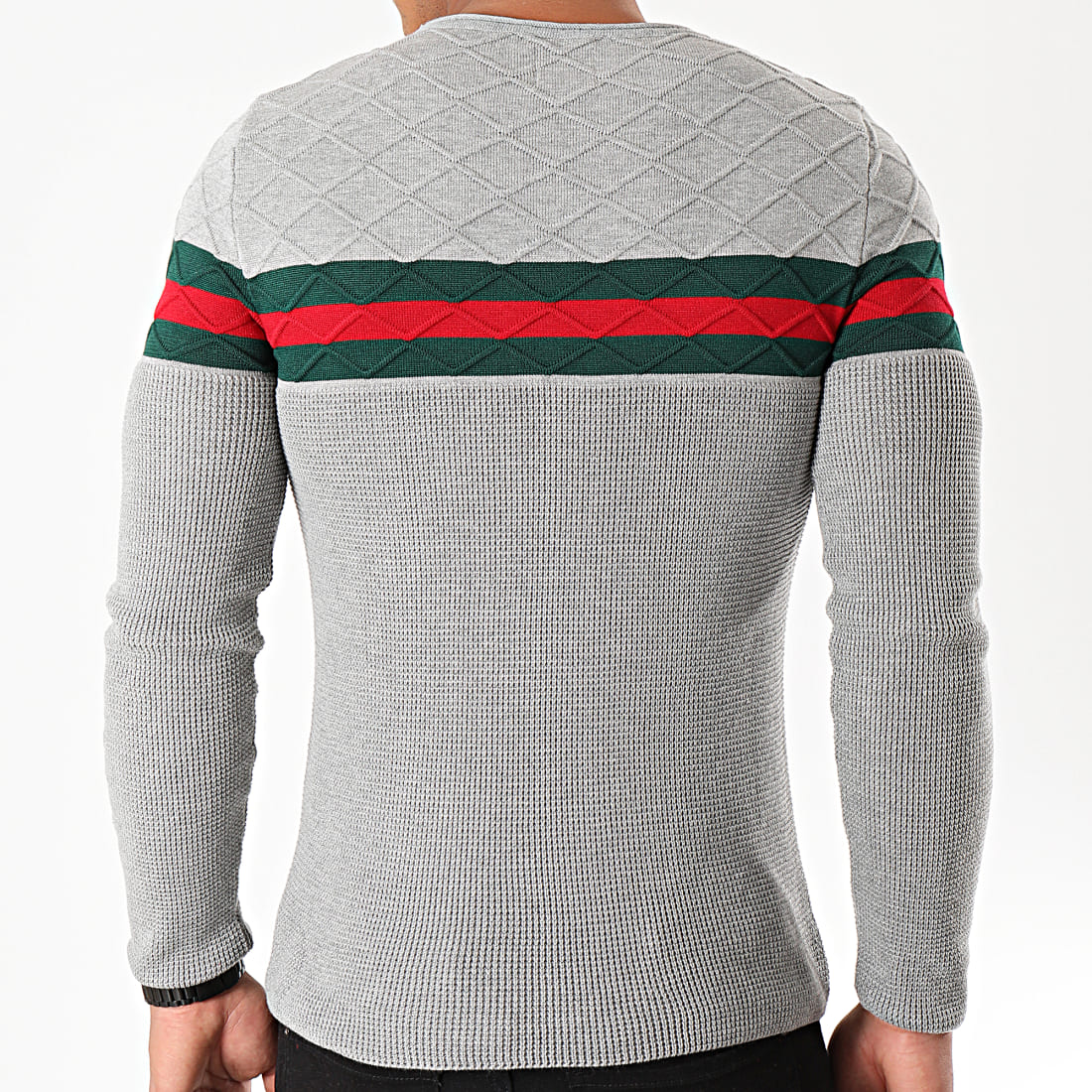 LBO - Pull PU113 Gris Clair - LaBoutiqueOfficielle.com