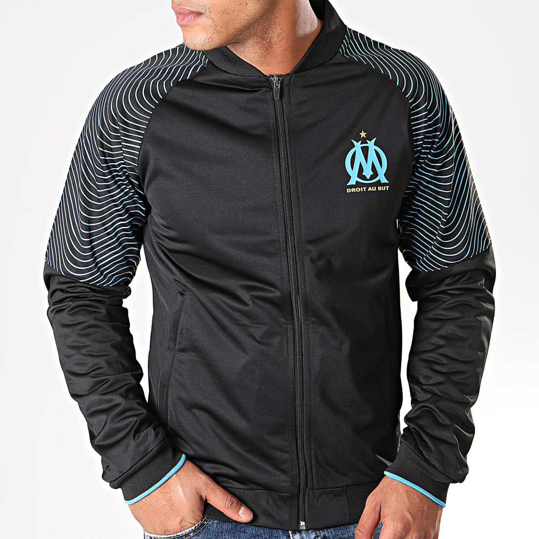 Veste Zippée Officielle Olympique De Marseille OM - Collection Fan - Taille Homme S-XXL
