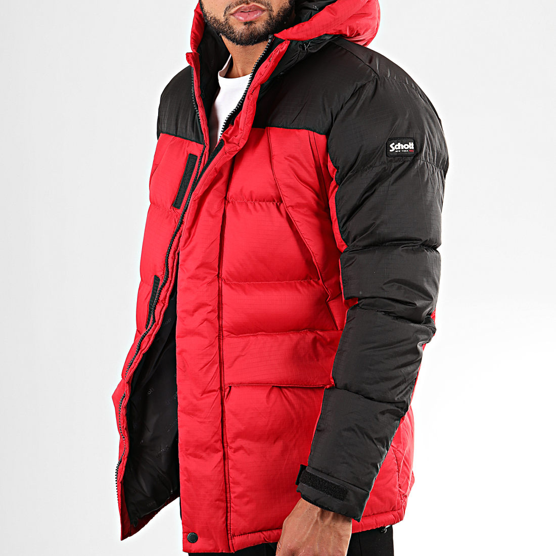 Doudoune hotsell schott rouge