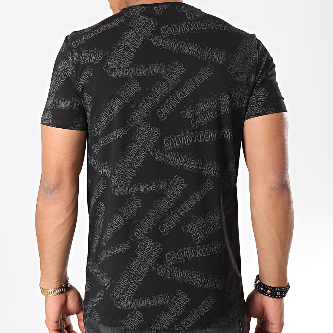 Calvin Klein Tee Shirt AD Stretch 3542 Noir Gris