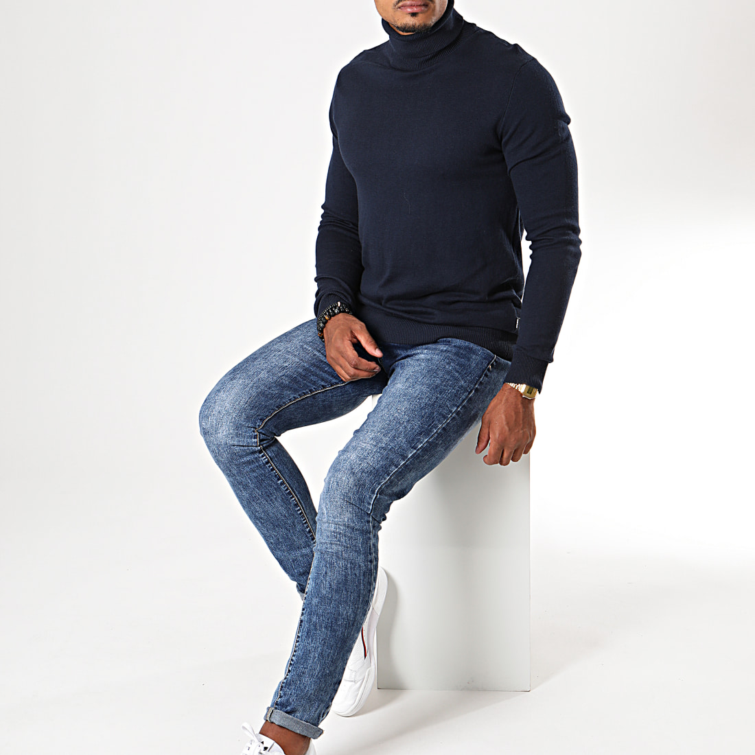 Jack /& Jones Emil à Col Roulé Pull en mailles