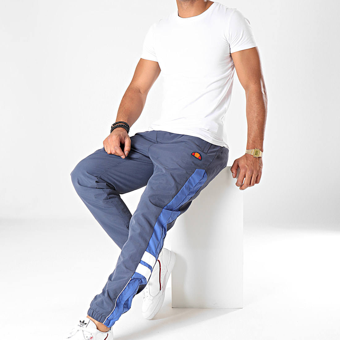 Ellesse Pantalon Jogging A Bandes Raleigh Shc07335 Bleu Marine Laboutiqueofficielle Com