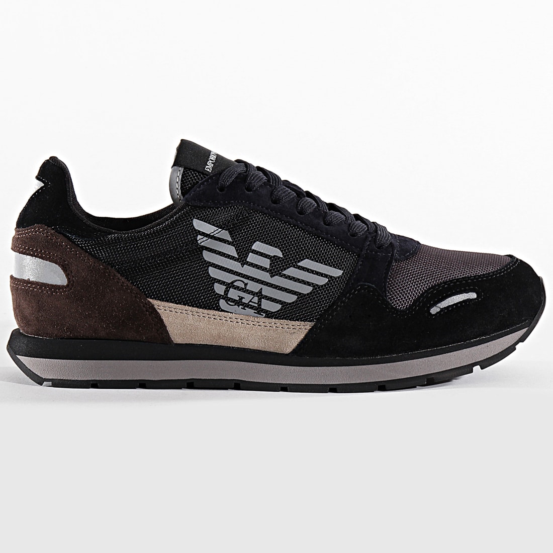Emporio Armani Baskets X4X215XL200 Black Earth Dark Brown