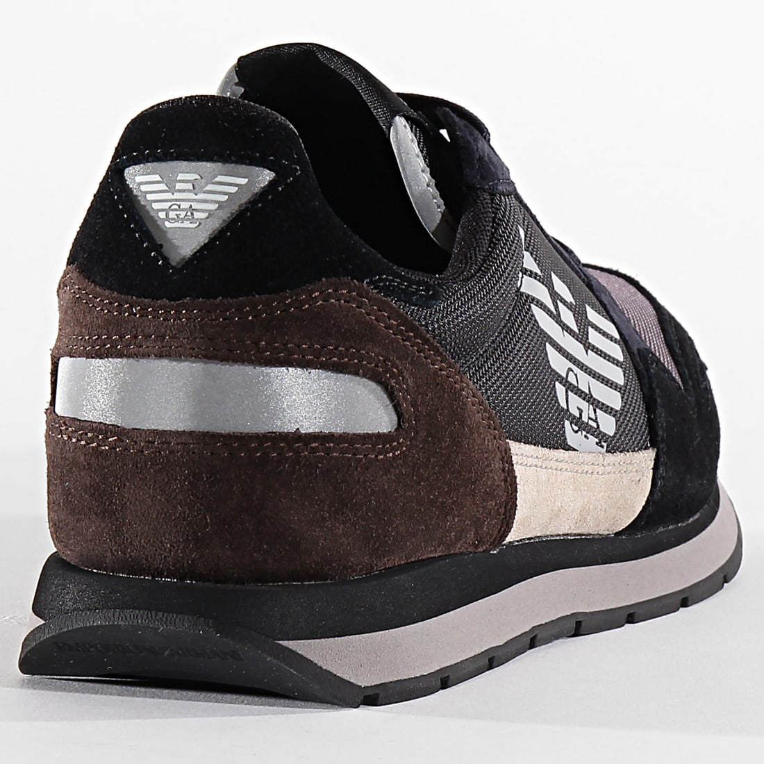 Emporio Armani Baskets X4X215XL200 Black Earth Dark Brown