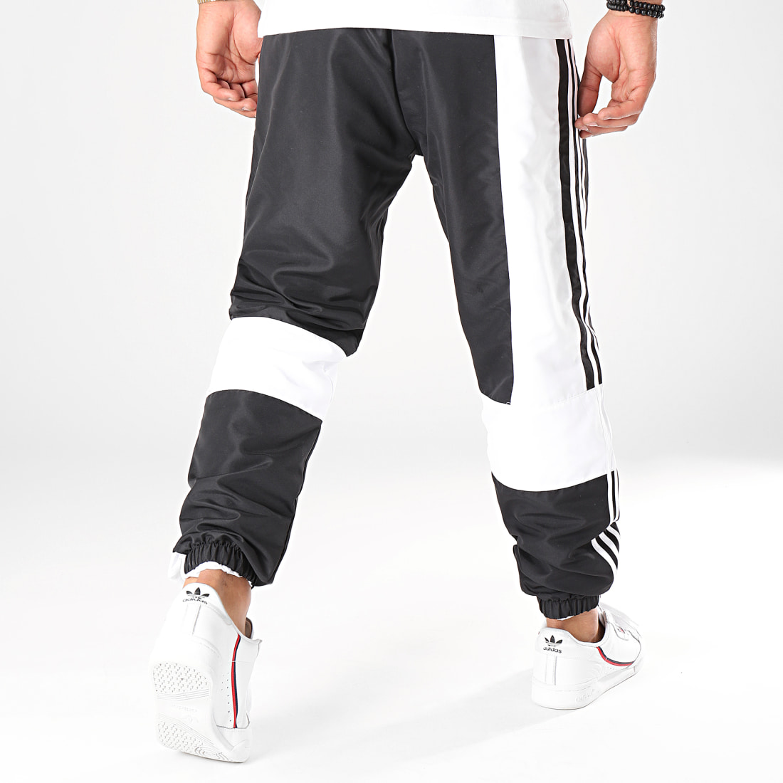 Adidas Originals Pantalon A Bandes ASYMM ED6244 Blanc - LaBoutiqueOfficielle.com