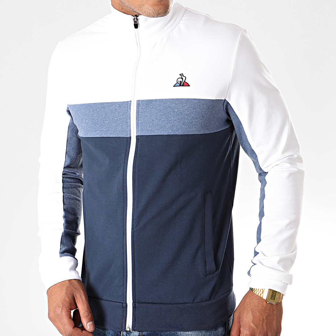 veste blanche le coq sportif