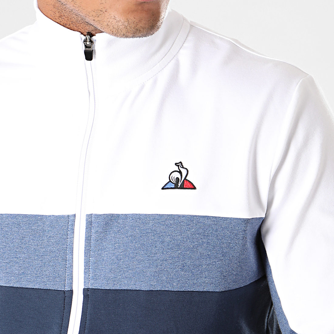 veste le coq sportif bleu blanc rouge