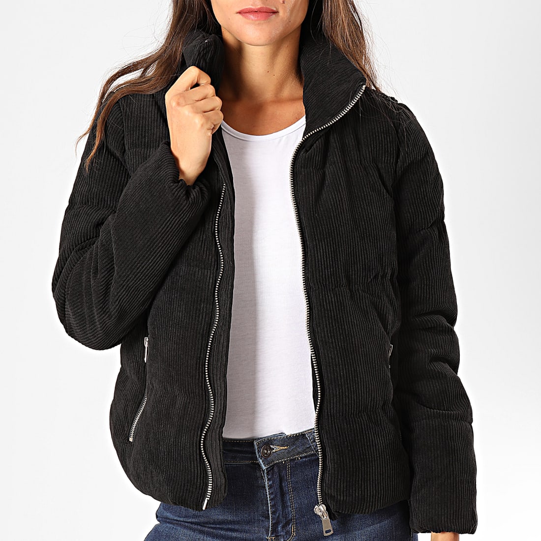 Only - Veste Zipp?�e Femme Lexa Noir - LaBoutiqueOfficielle.com