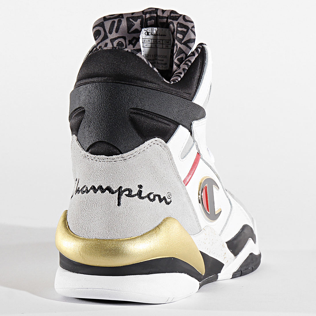 Champion Baskets Zone High Top S21153 White Gold
