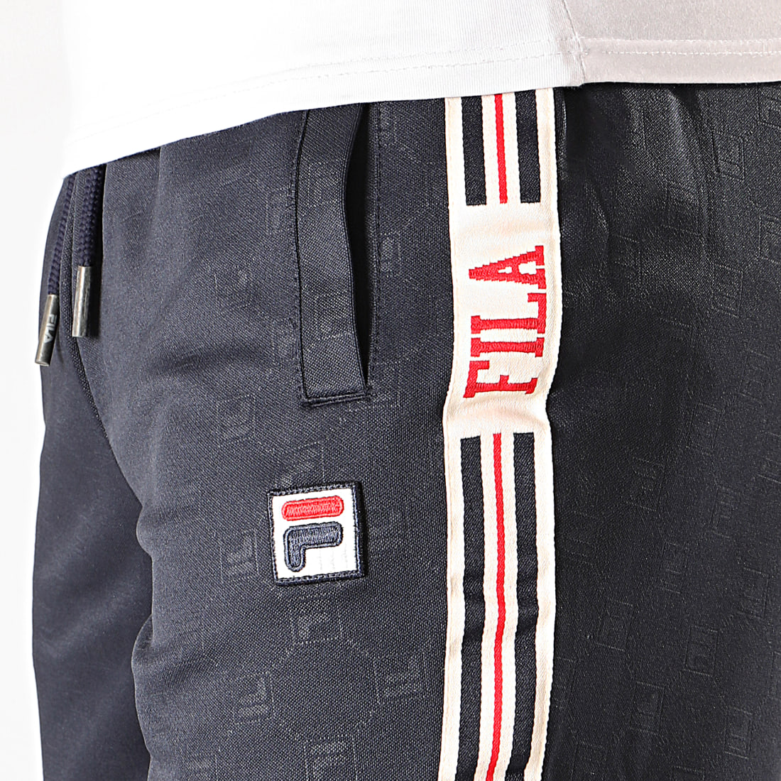 Fila Pantalon Jogging A Bandes Avtandie EM 687300 Bleu Marine
