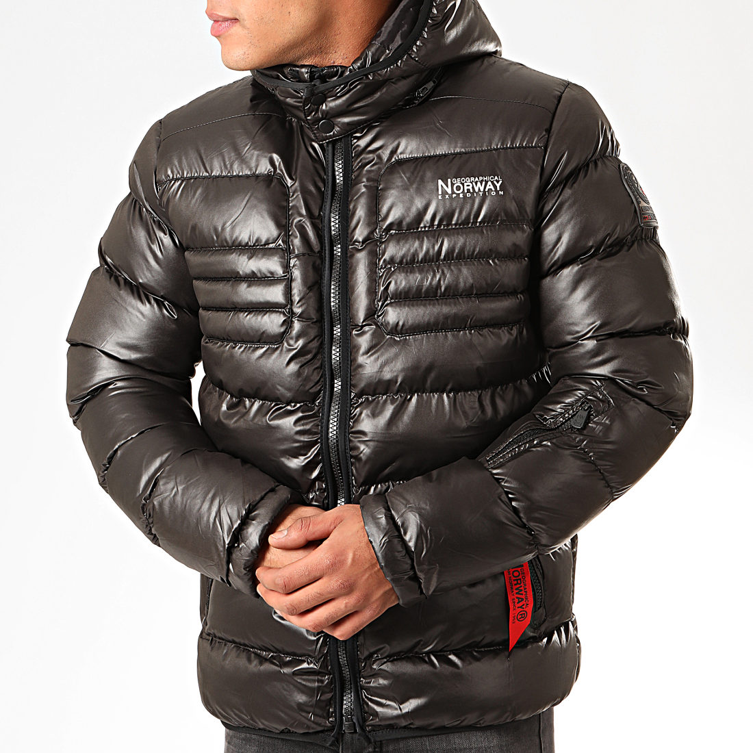 Geographical Norway - Doudoune Capuche Betsa Noir ...
