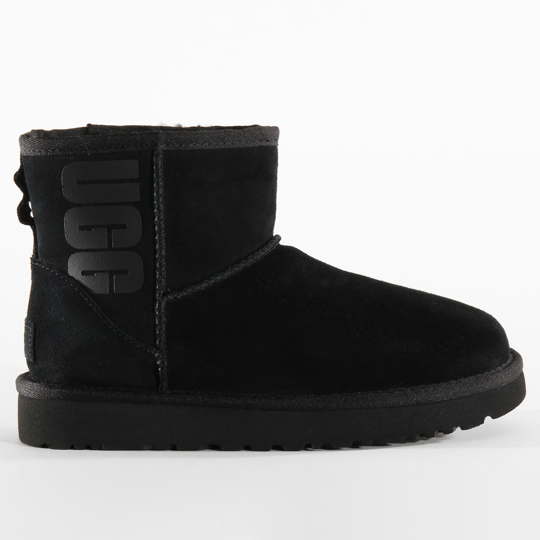 ugg women's classic mini rubber logo boot