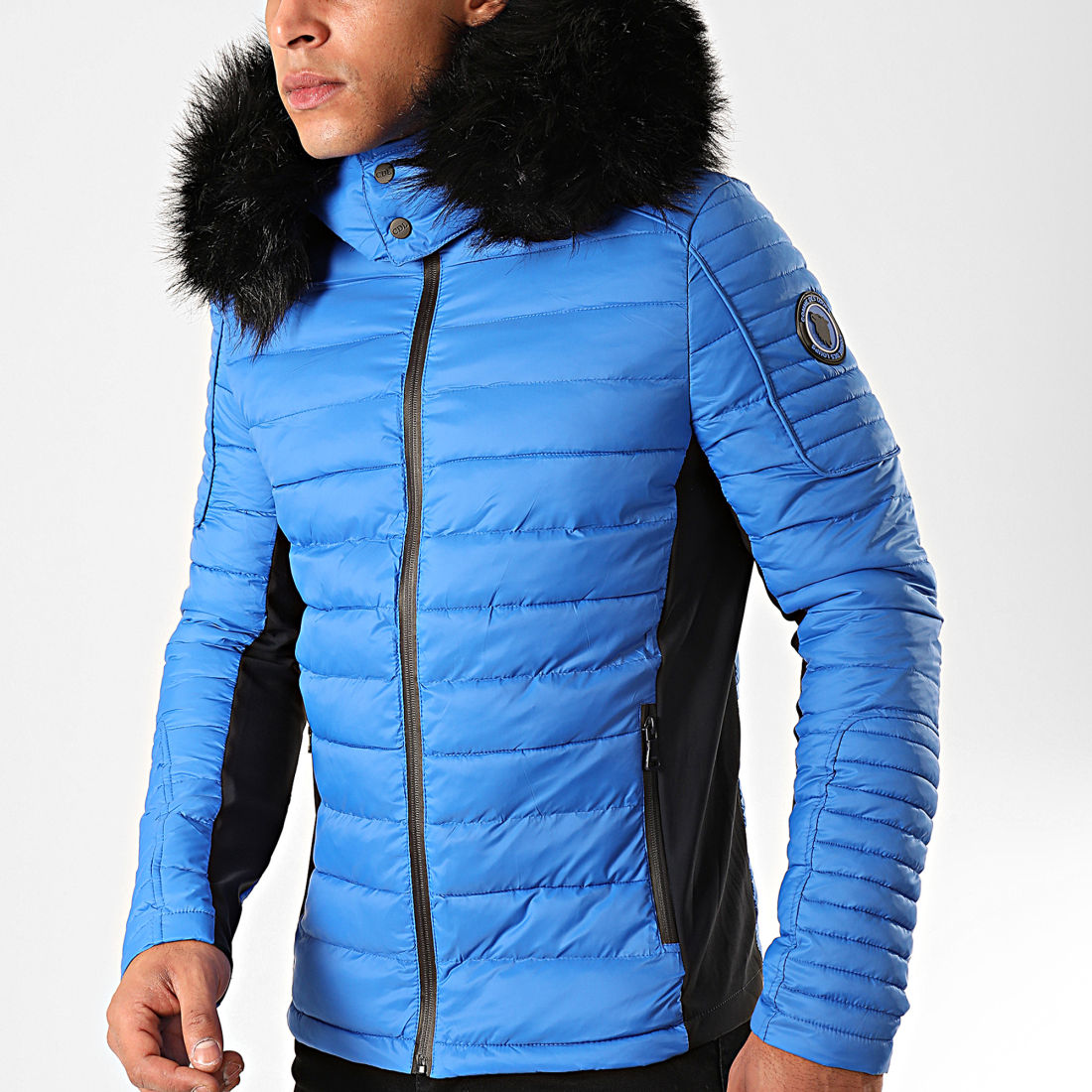 doudoune bleu electrique