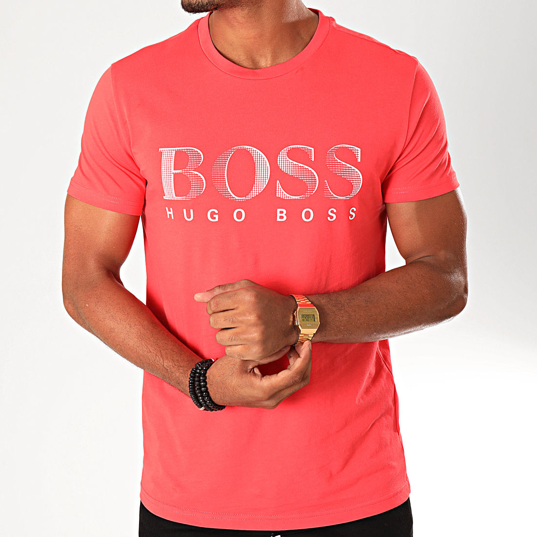Hugo Boss - Tee Shirt 50407774 Rouge ...