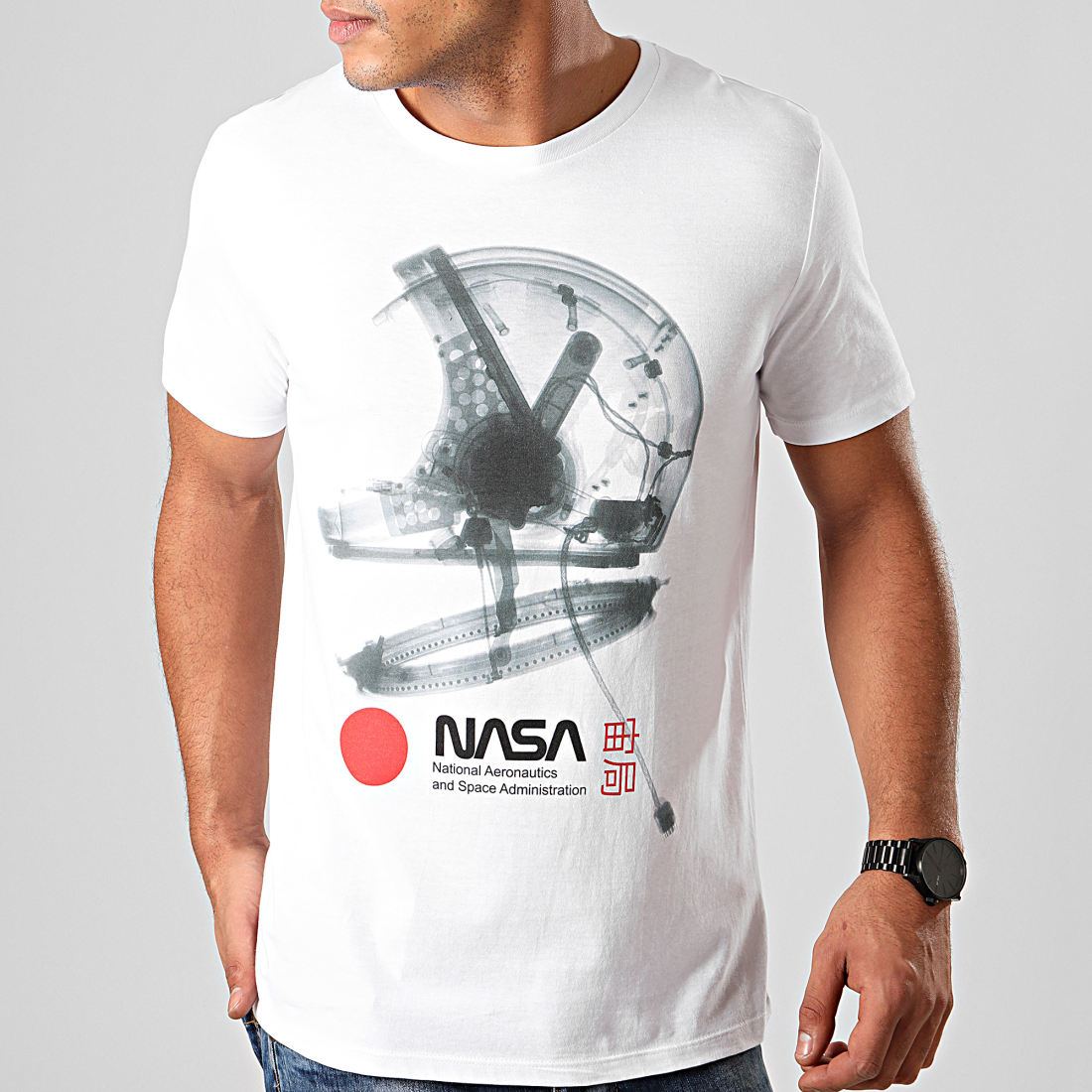 NASA - Tee Shirt X-Ray Helmet Blanc - LaBoutiqueOfficielle.com