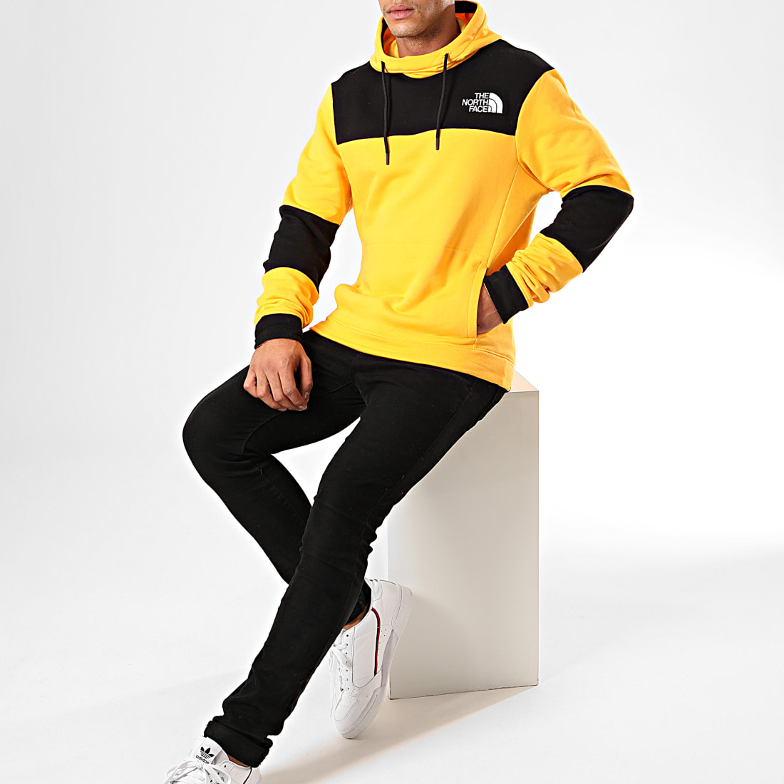 The North Face Sweat Capuche Himalayan 3L6I Jaune Noir