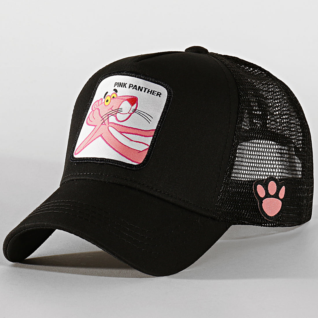 Capslab Casquette Trucker Pink Panther Noir