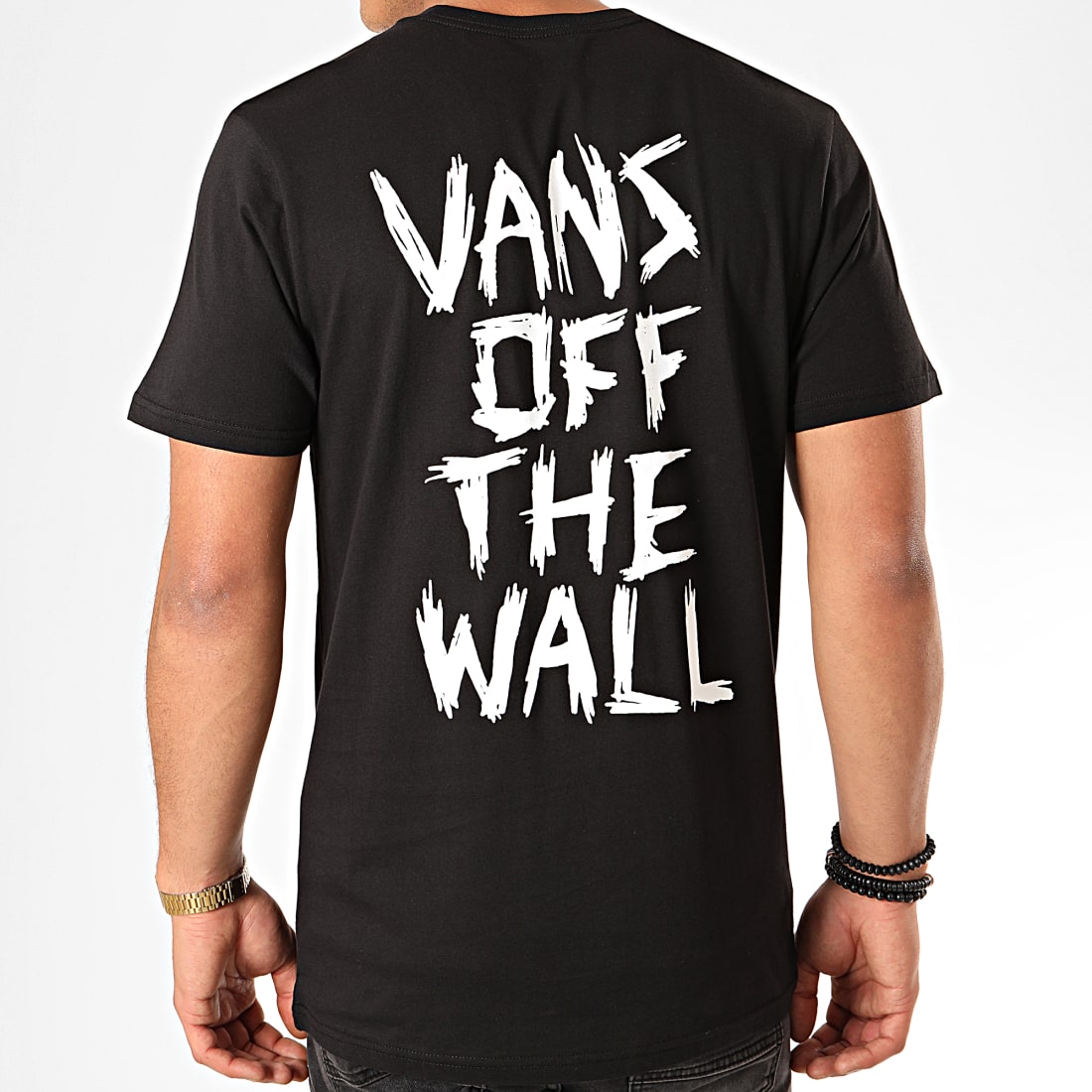 Vans Tee Shirt Scratched A49KR Noir