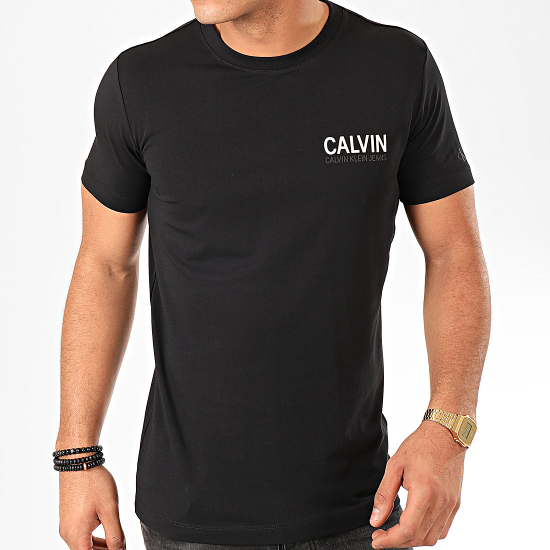 Calvin Klein Tee Shirt Calvin Stretch 4566 Noir