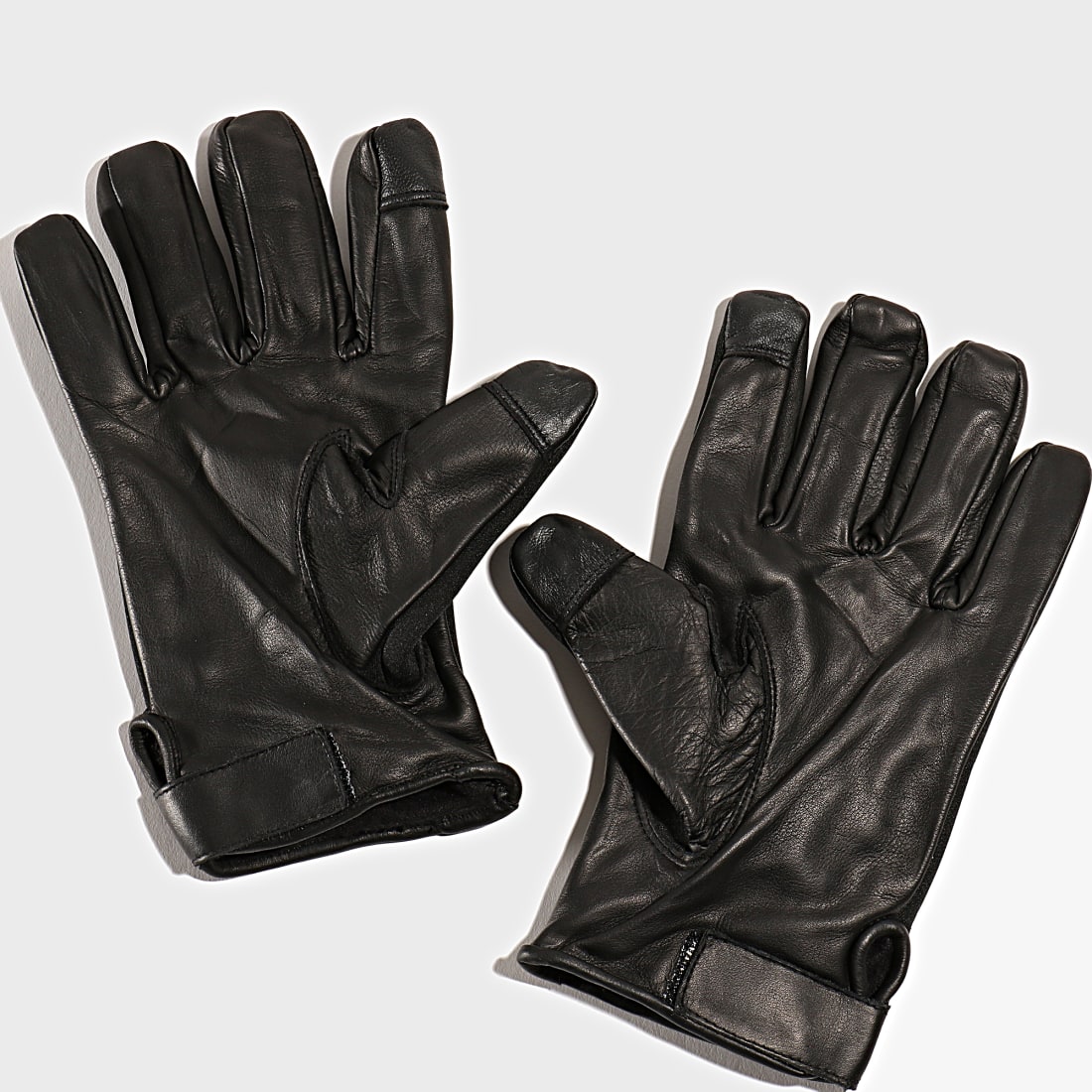 Redskins Gants Cuir Ice Noir