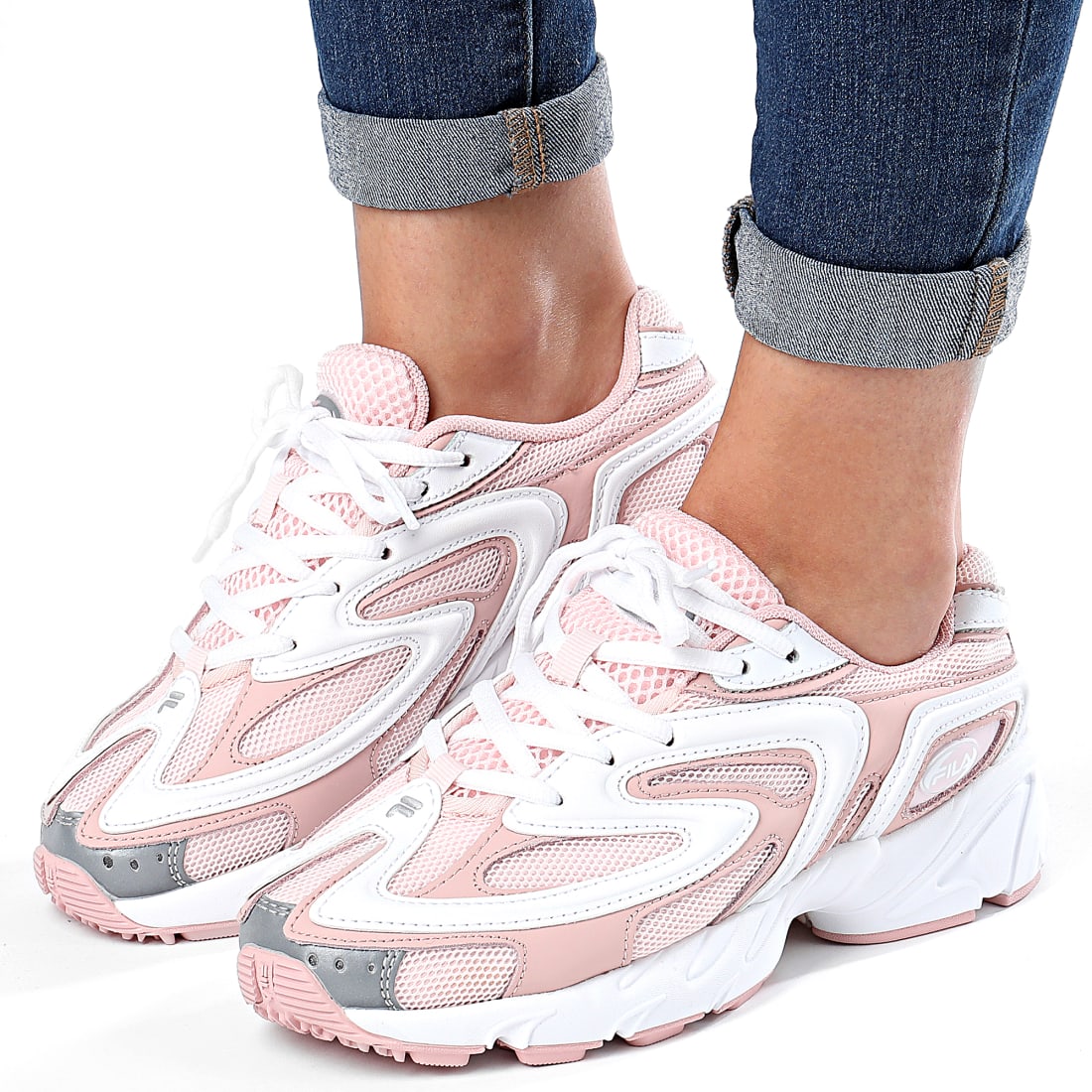 Fila Baskets Femme Creator 5RM00781 Silver Pink White Crystal