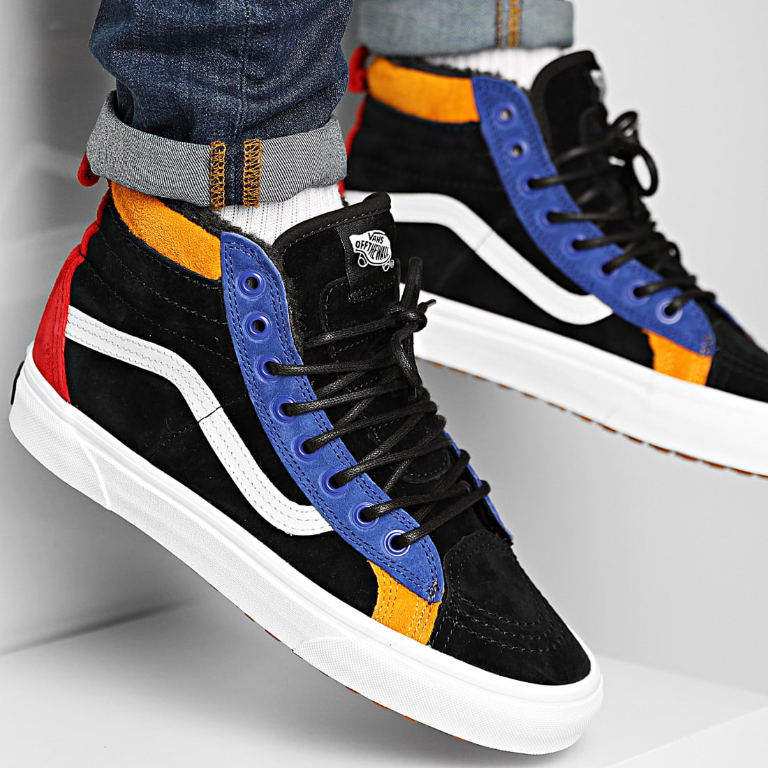 vans sk8 hi bleu marine