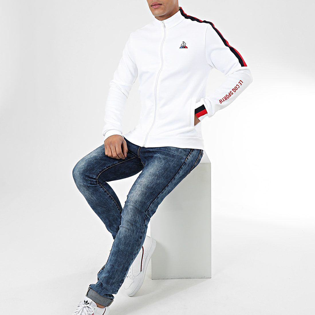 veste le coq sportif homme rose