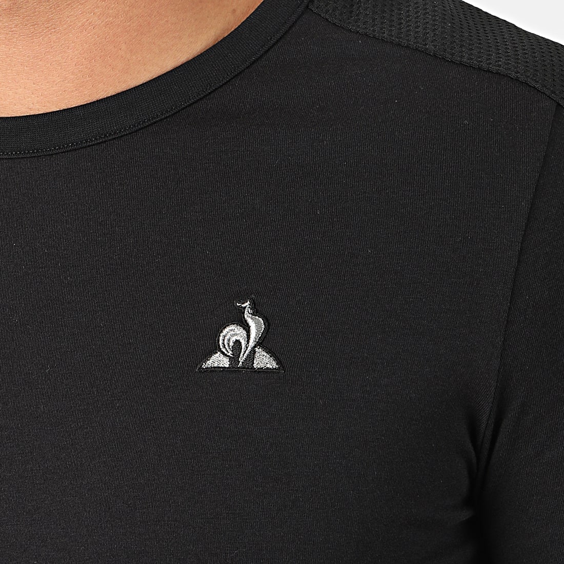 T shirt le coq sportif noir hot sale