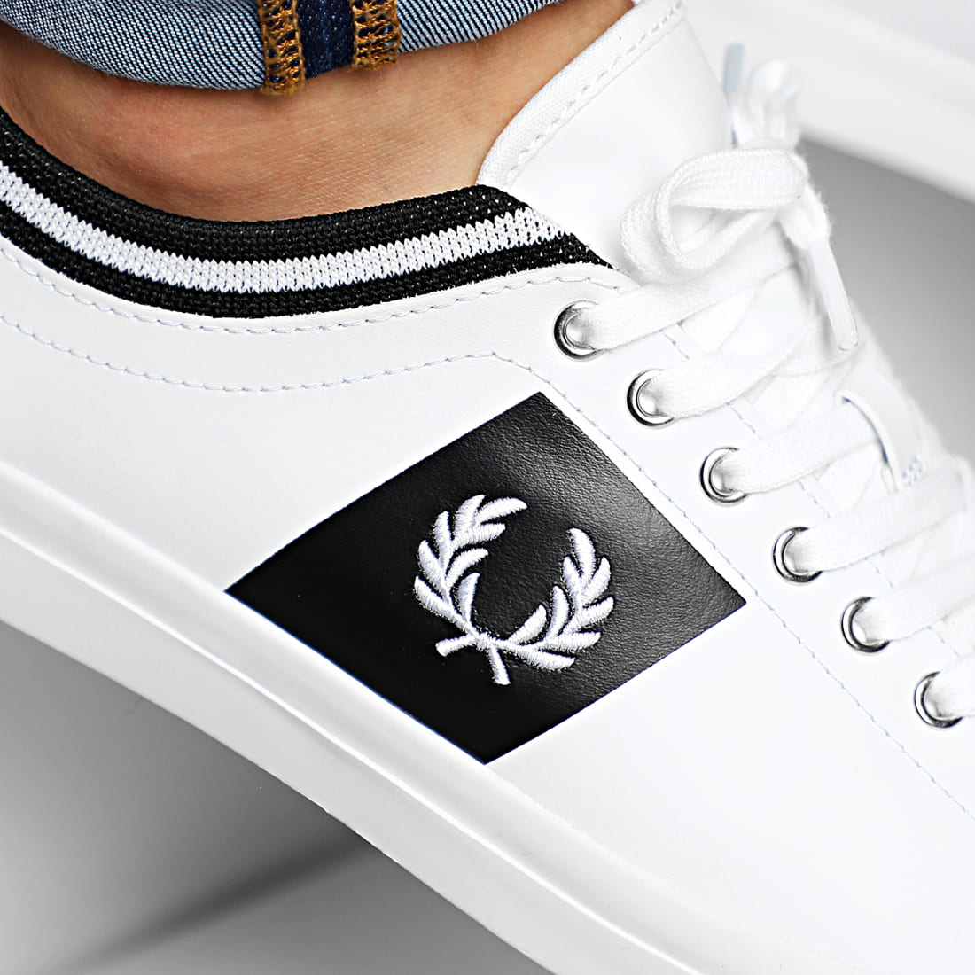 fred perry underspin leather