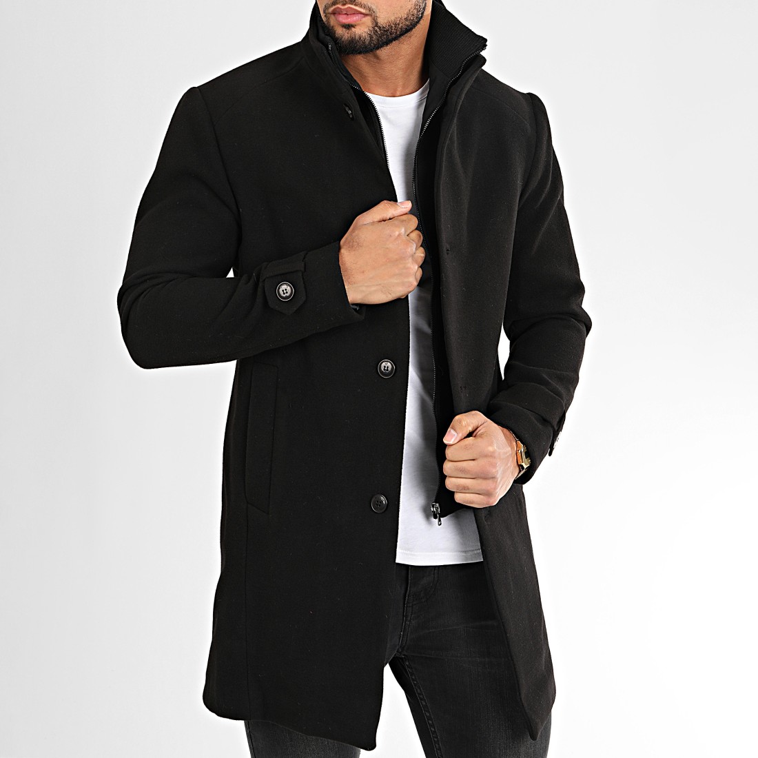 Classic Series - Manteau Caban-23 Noir - LaBoutiqueOfficielle.com