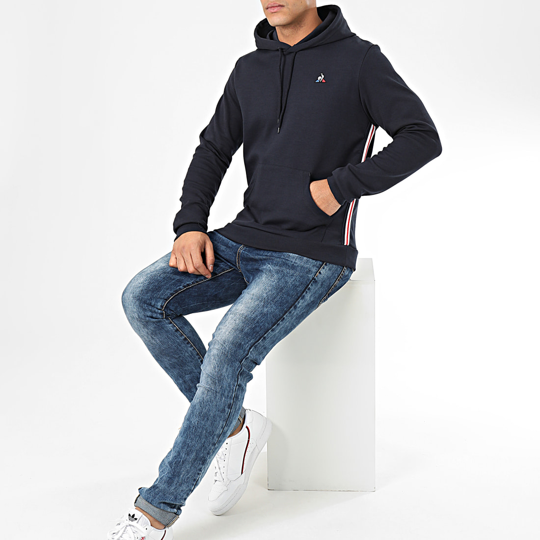 le coq sportif sweat a capuche