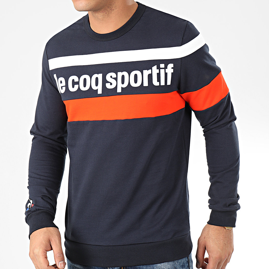 sweat le coq sportif orange