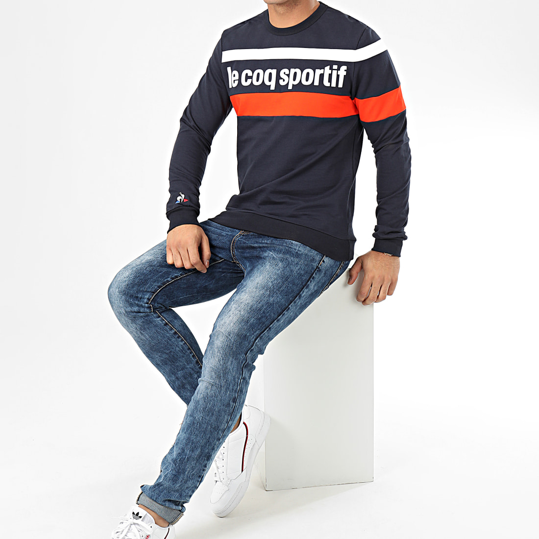 sweat le coq sportif orange