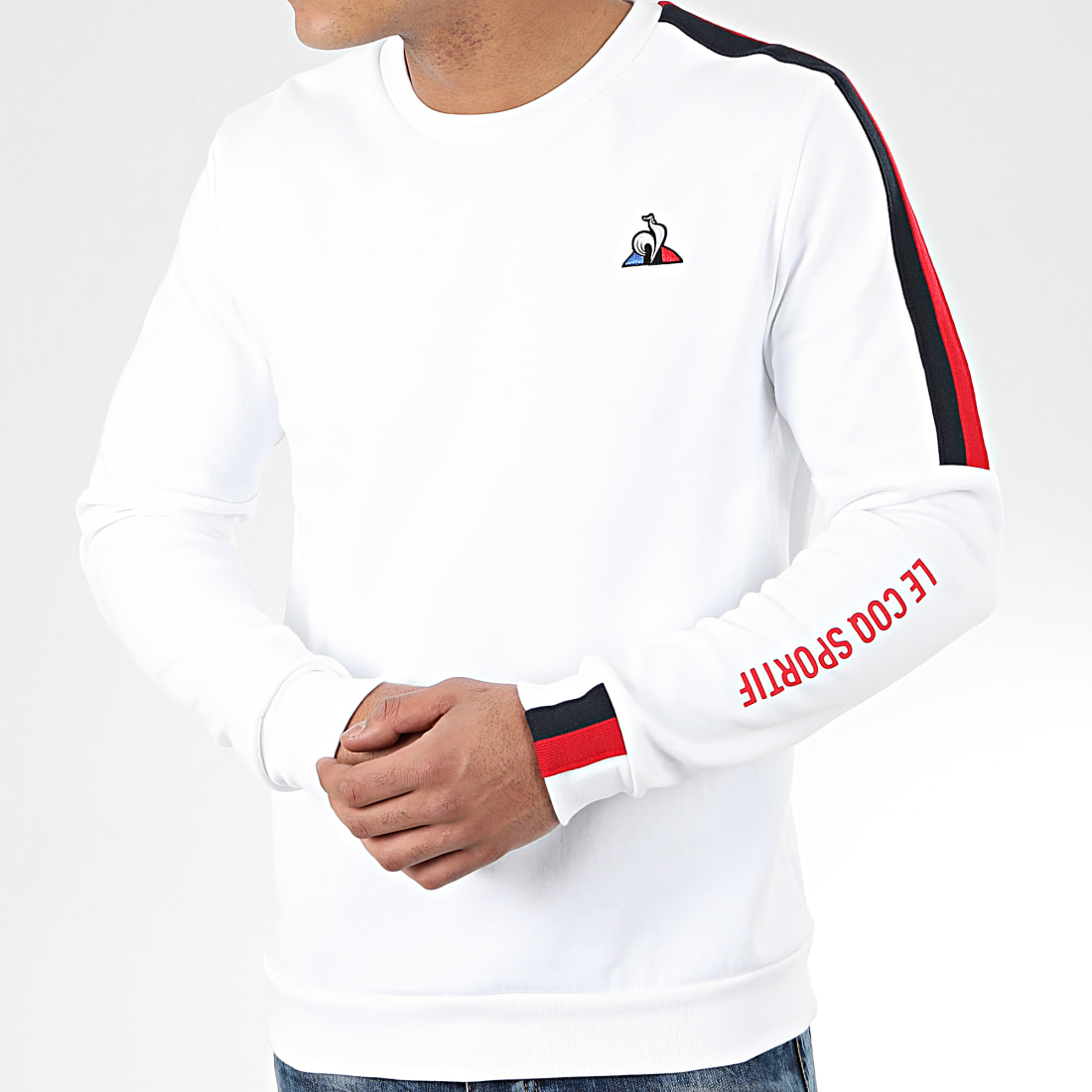 sweat tricolore le coq sportif homme