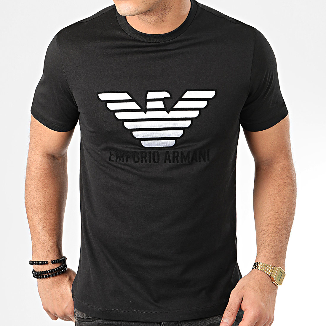 T shirt emporio armani noir sales