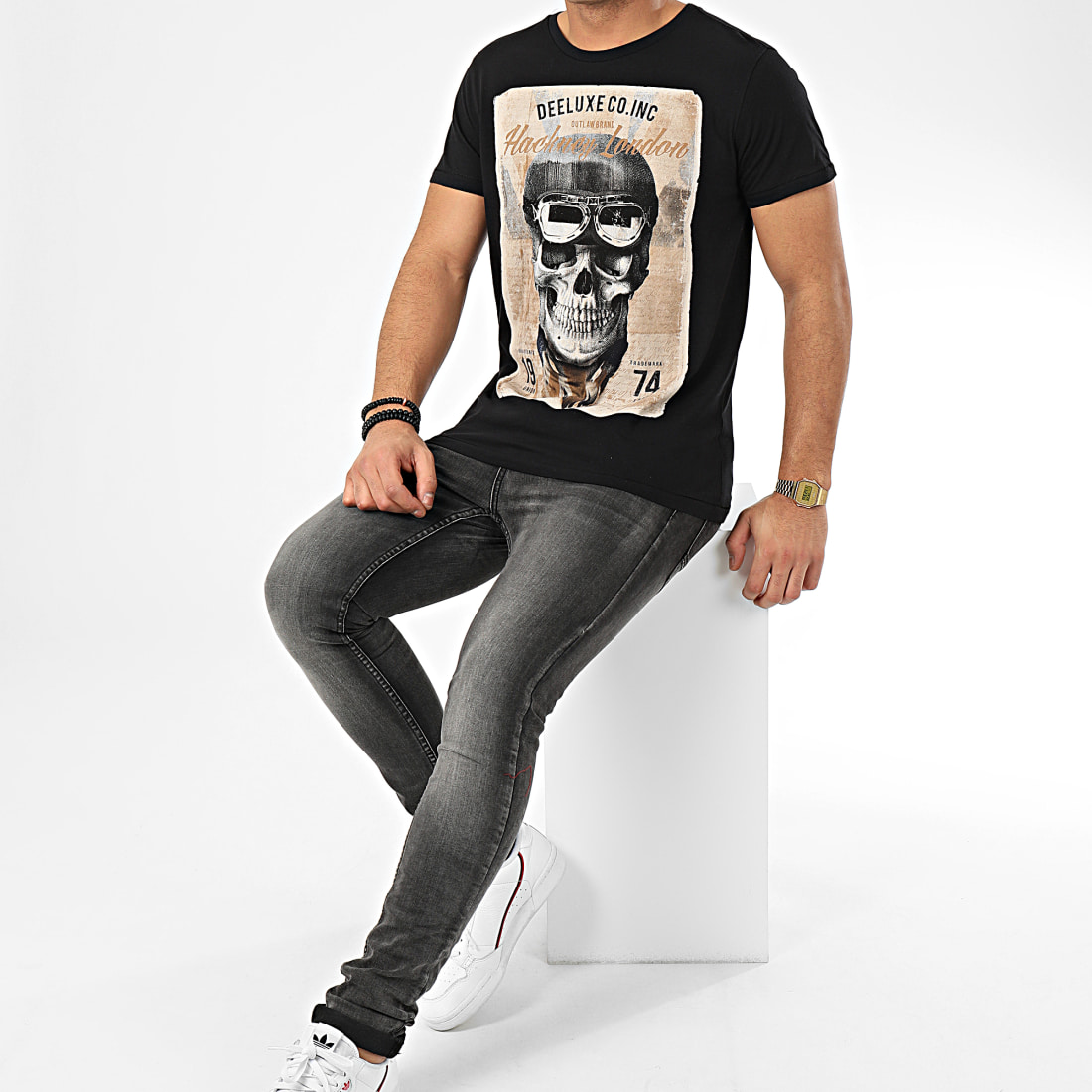 Tee shirt deeluxe new arrivals tete de mort