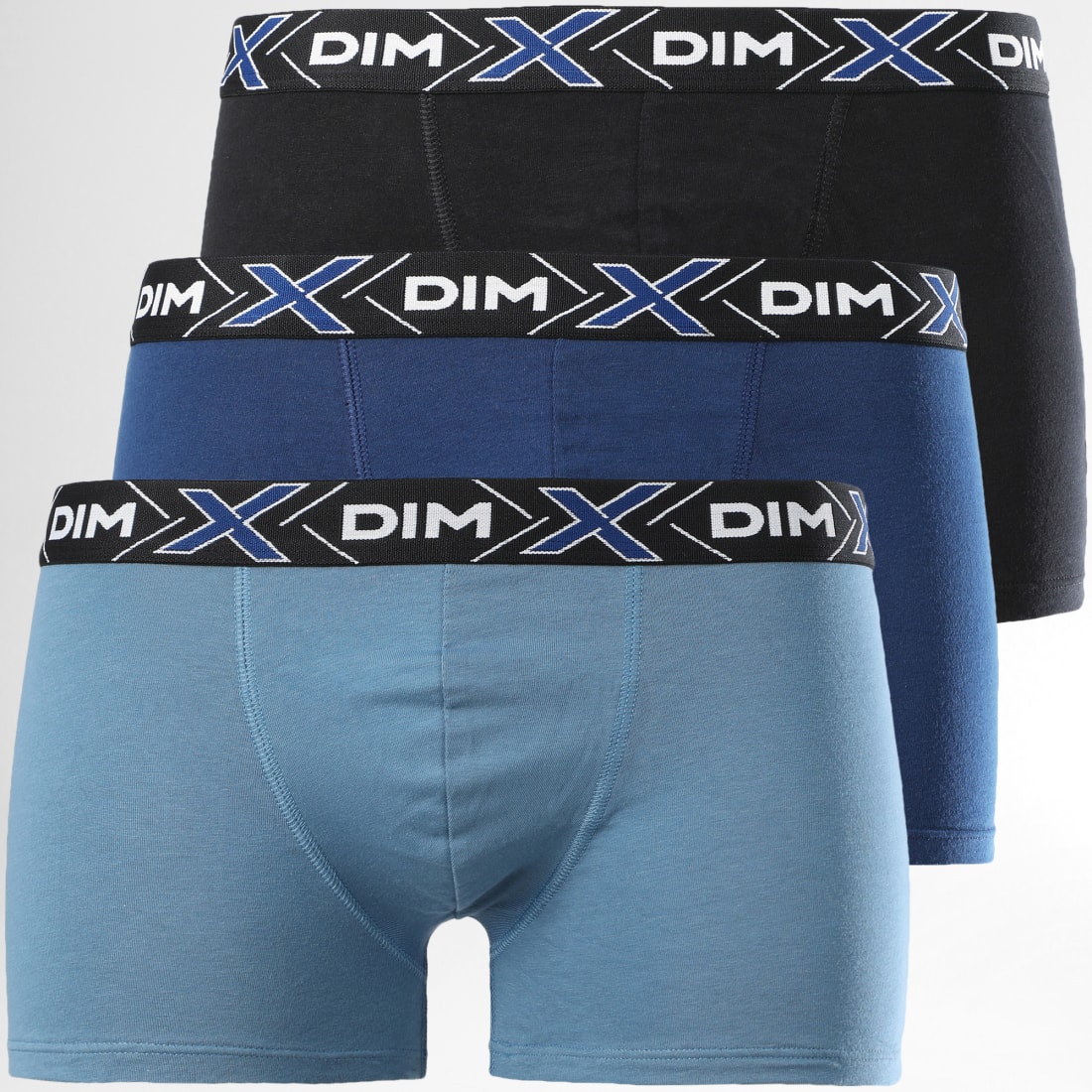 8 Boxers Femme Dim Coton - Coupe Classique Confortable - Marque Française - Lot Economique