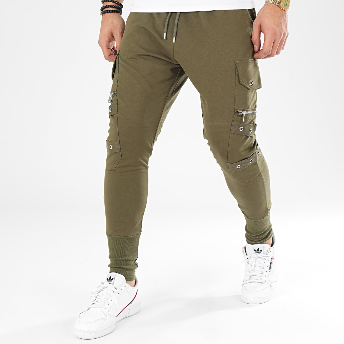 jean cargo vert kaki