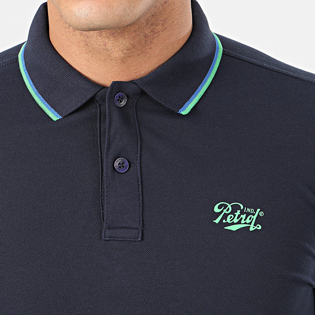Petrol Industries Polo Manches Courtes 903 Bleu Marine