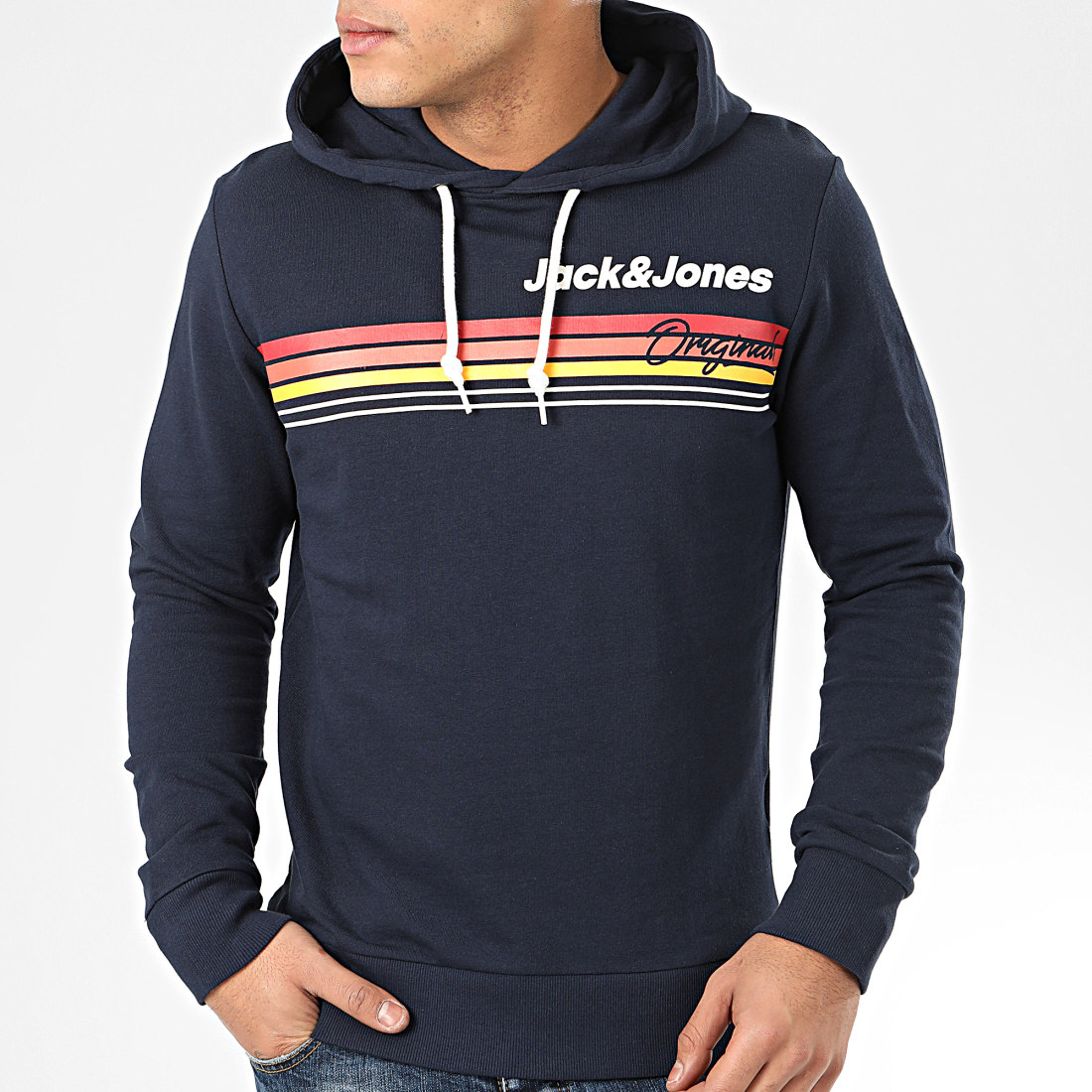 Homme Jack And Jones Sweat Capuche Legend Bleu Marine | Sweats - Pulls ·  Bflyevents