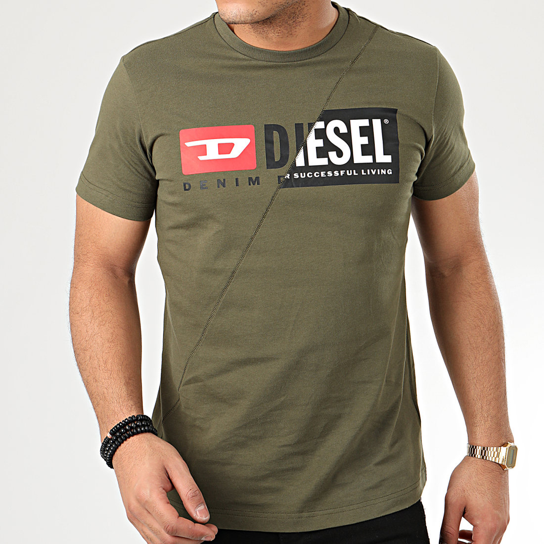Tee-shirts Diesel Homme Homme Vêtements Diesel Homme Tee-shirts & Polos Diesel Homme Tee-shirts Diesel Homme gris S Tee-shirt DIESEL 1 