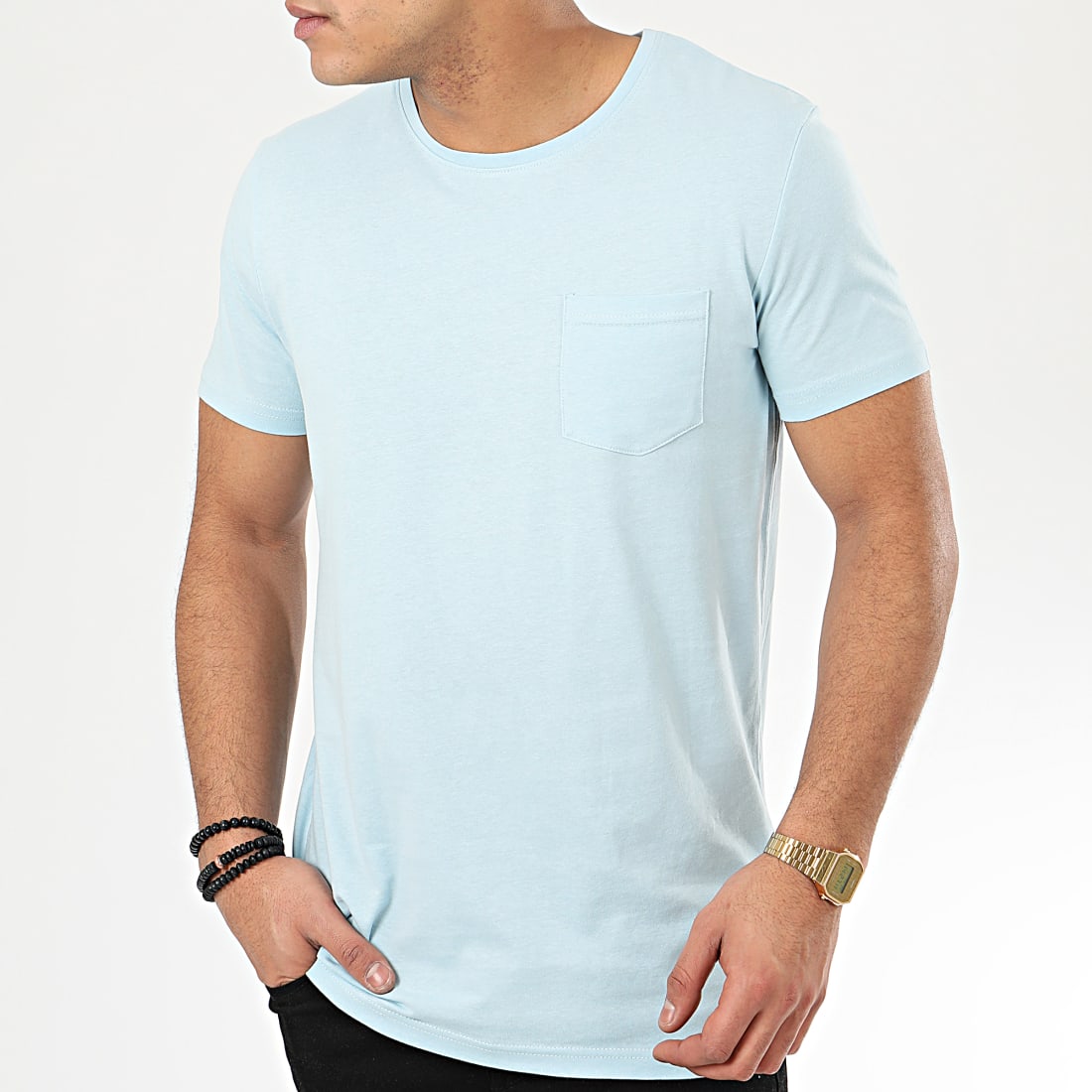 Classic Series - Tee Shirt Poche H12022W20898C Bleu Ciel ...