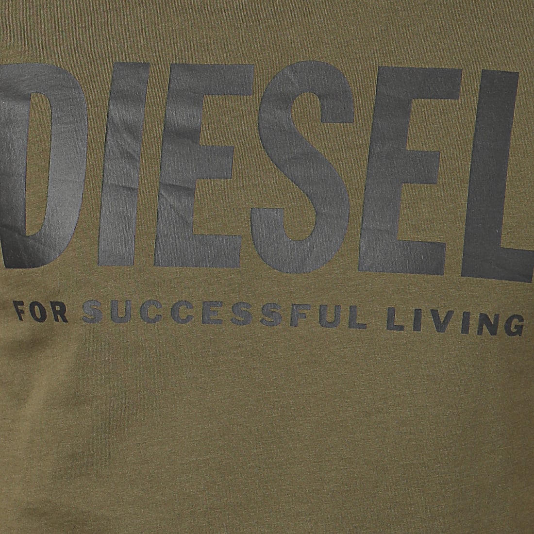 Diesel - Tee Shirt Diego Logo 00SXED-0AAXJ Vert Kaki 