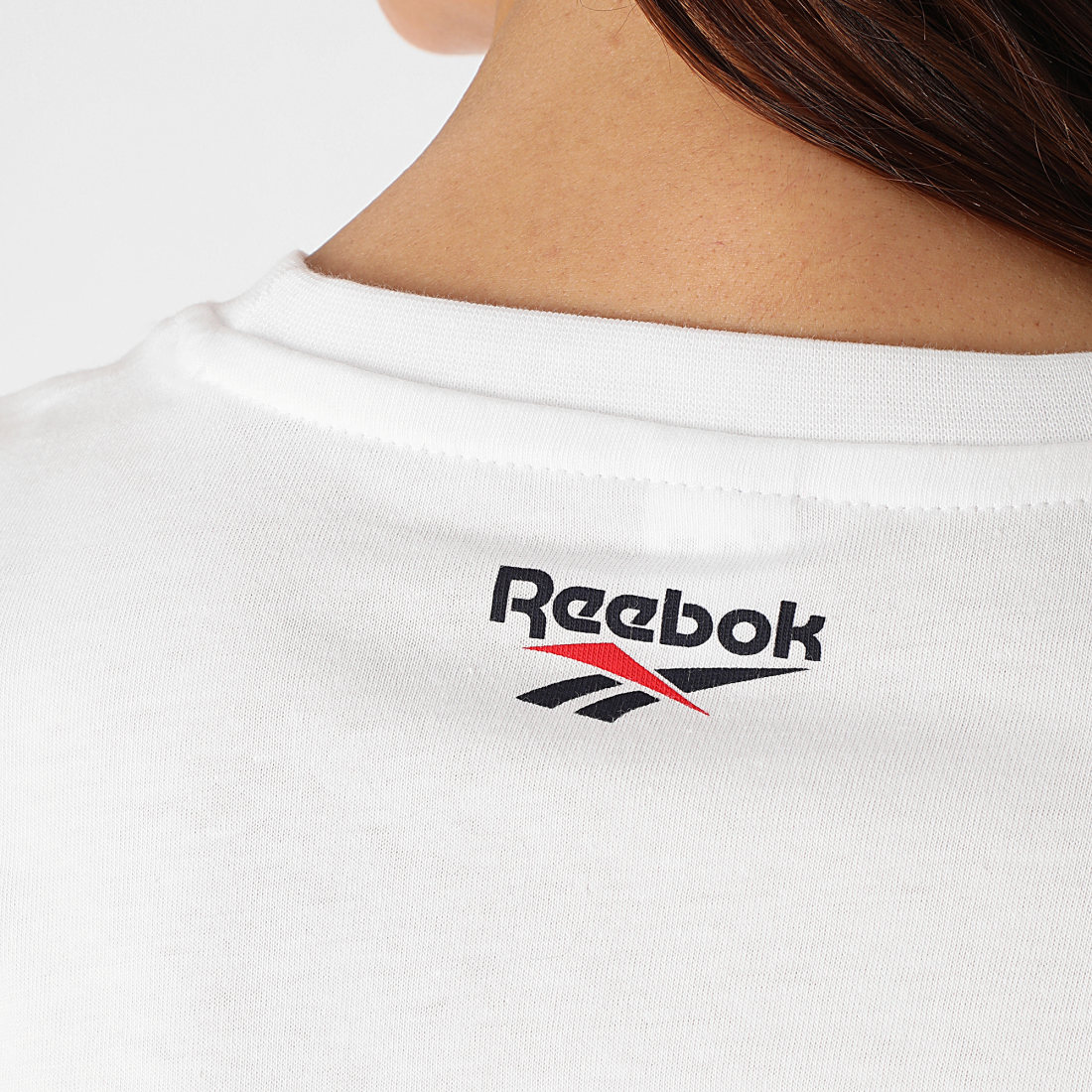 Reebok - Tee Shirt Femme Classic Vector Repeat FK2551 Blanc - LaBoutiqueOfficielle.com