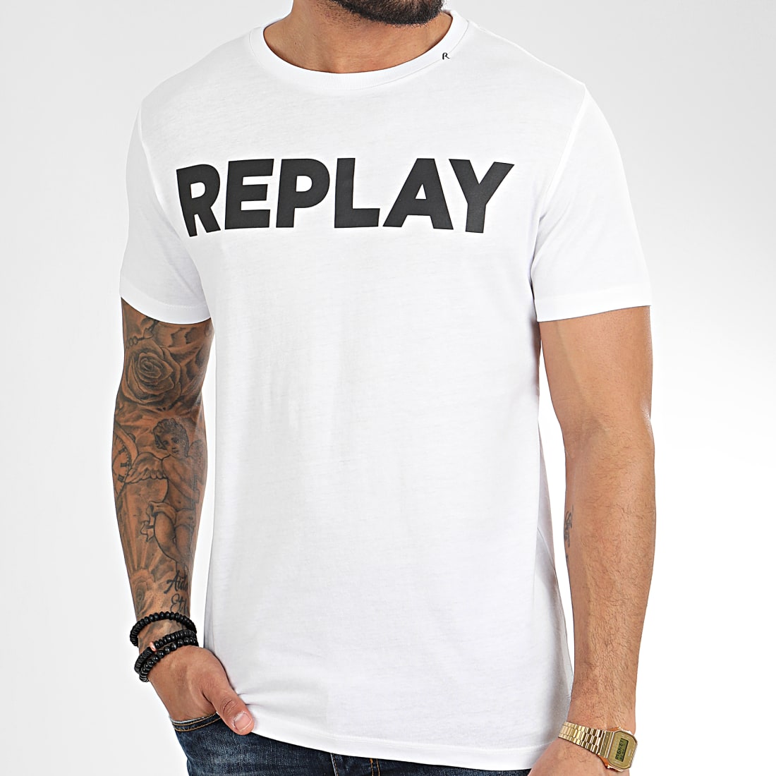 Replay Tee Shirt M35942660 Blanc