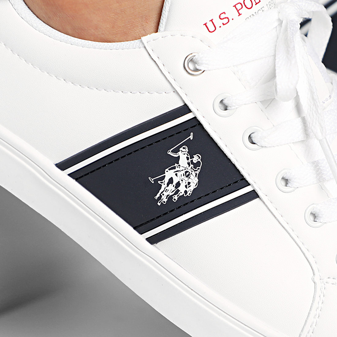 US Polo ASSN Baskets Aric Club White