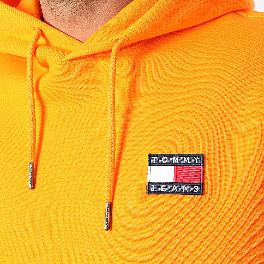 Tommy Jeans Sweat Capuche Tommy Badge 6593 Orange